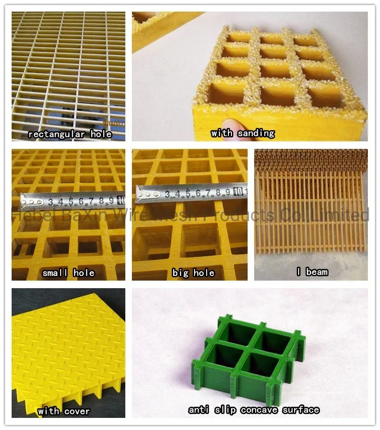4FT X 12FT Yellow Grey Green Ortho/ISO FRP Grating