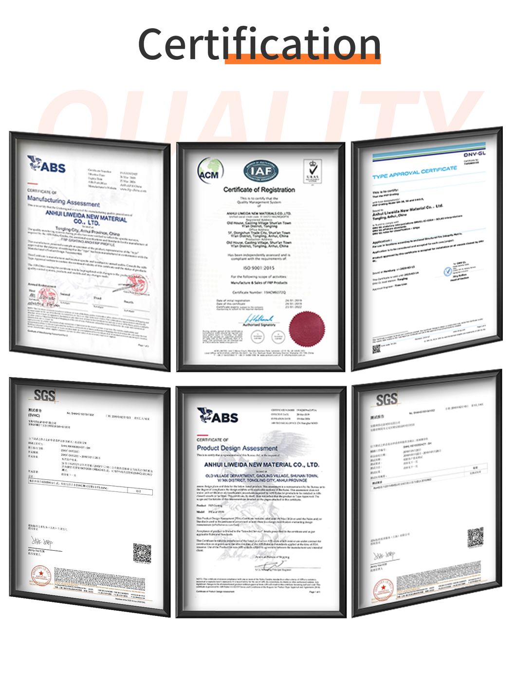 Acidproof Fiberglass FRP Phenolic Grating Non-Conducting Molded Pultruded Grating with High Quality