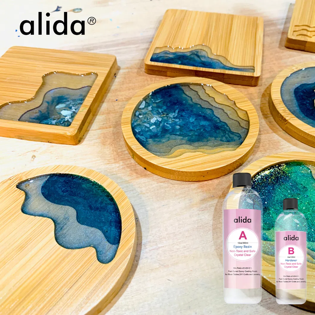 Affordable Liquid Transparent Epoxy Resin Ab Glue for DIY Crafts Making