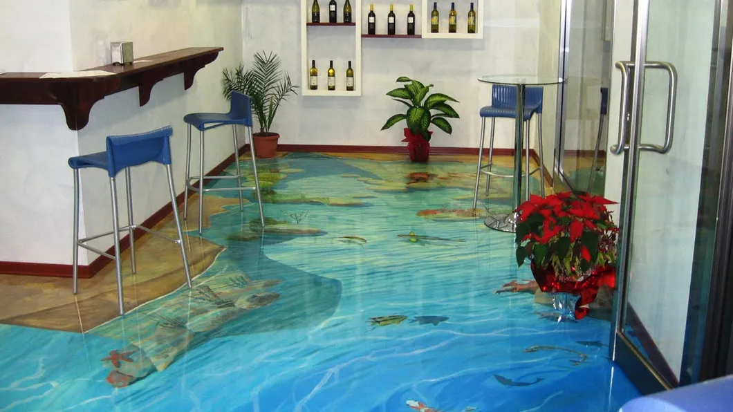Bright Surface Clear Resin for 3D Epoxy Floor Coating