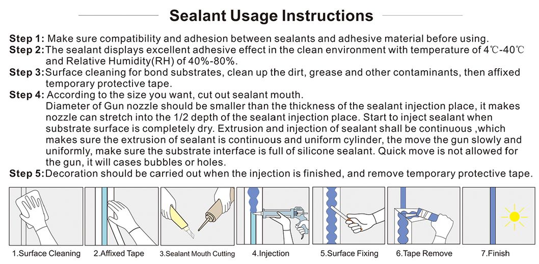 Curtain Wall Silicone Sealant High Construction Fast Curing Sausafe Package