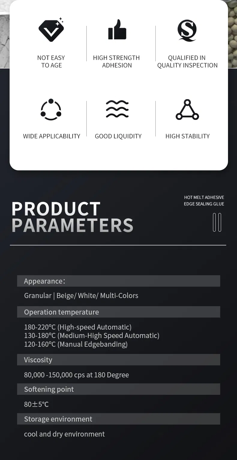 EVA Hot Melt Adhesive for PVC /Furniture Edge Banding Glue