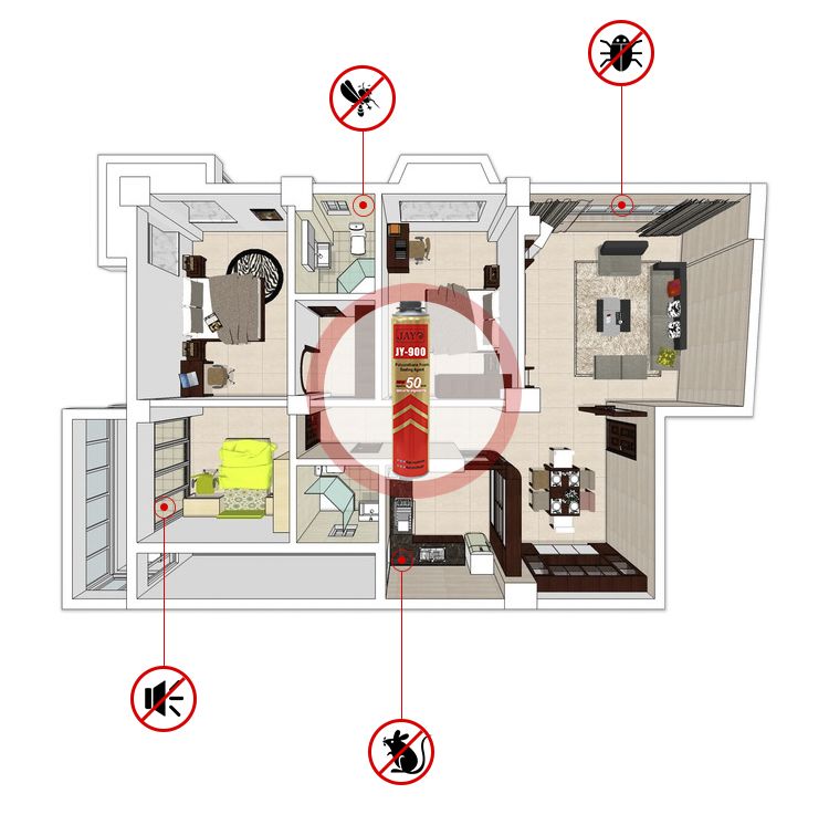 Expanding Waterproof Spray Foam Adhesive Expanding Waterproof Spray Foam PU Foam Spray
