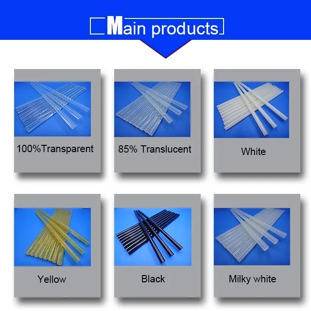 Factory Wholesale Transparent Hot Melt Glue Sticks Adhesive/EVA Glue Sticks/Silicone Bar