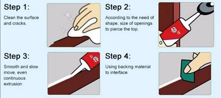 Fast Cure Acetic Glass Silicone Sealant Glue with Good Quality