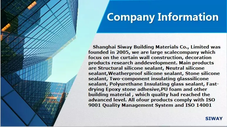 Fast Cure Acetic Glass Silicone Sealant Glue with Good Quality