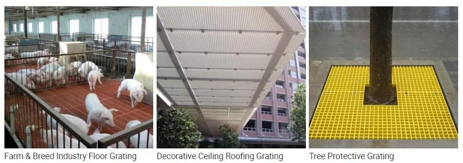 Fiberglass Grating Panels FRP /GRP Fiberglass Product Floor Drain Grating