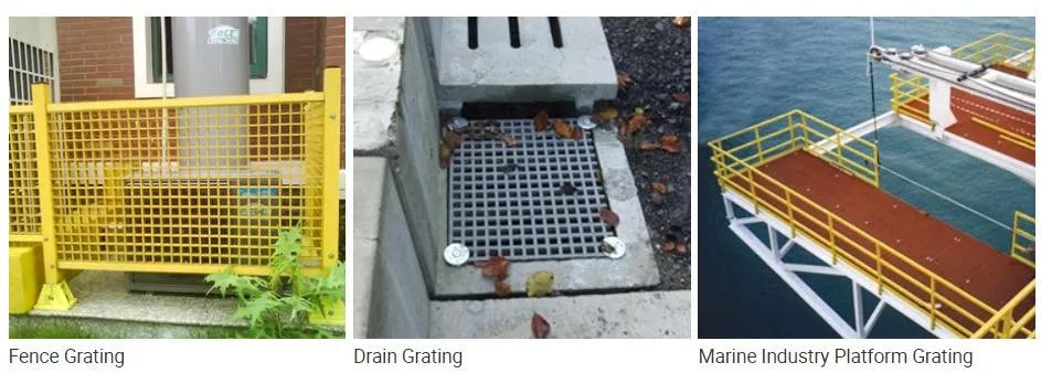 Fiberglass Grating Panels FRP /GRP Fiberglass Product Floor Drain Grating