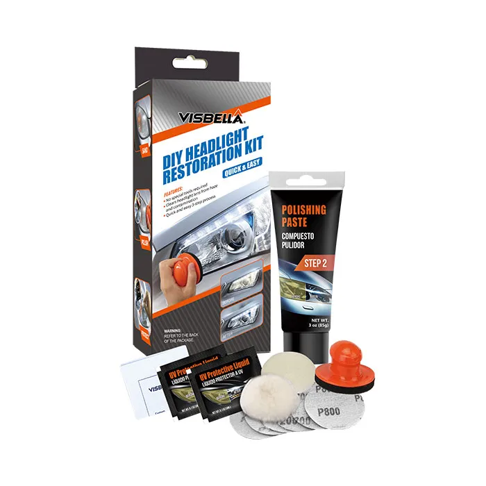 Headlight Restoration Kit, Headlamps Cleaning Polishing Tools