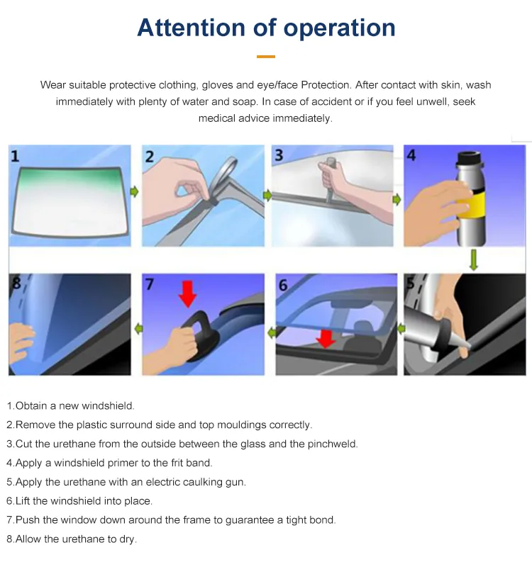 High Strength PU Sealant for Windshield Car Glass Bonding Urethane Adhesive