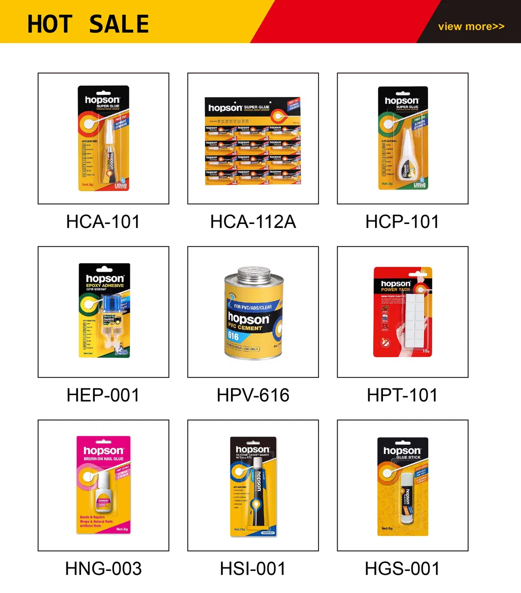 Hopson Hca-102 2PCS/Card Aluminum Tube 502 Super Adhesive Glue