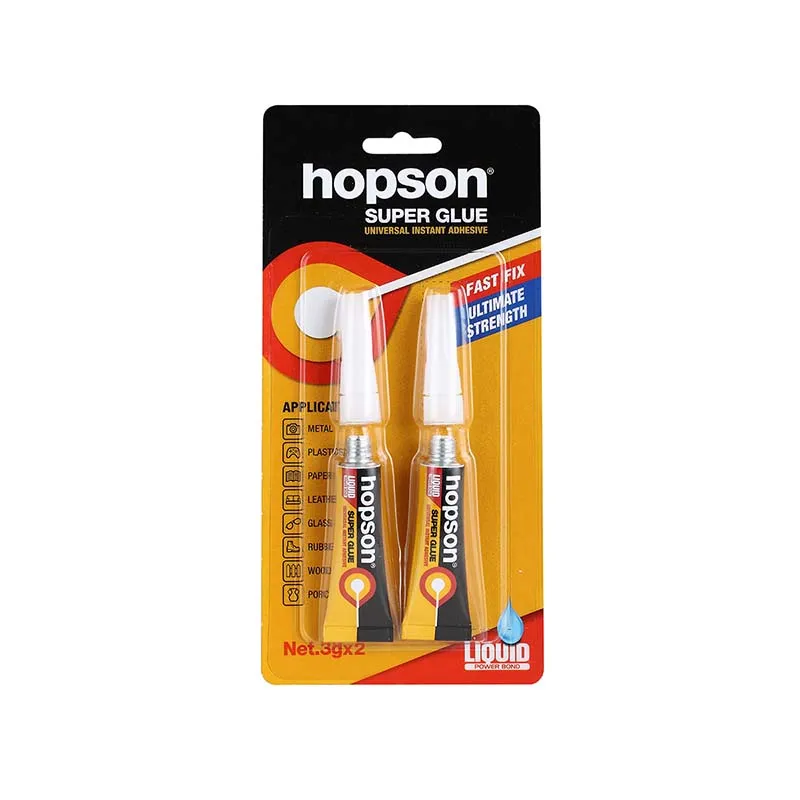 Hopson Hca-102 2PCS/Card Aluminum Tube 502 Super Adhesive Glue