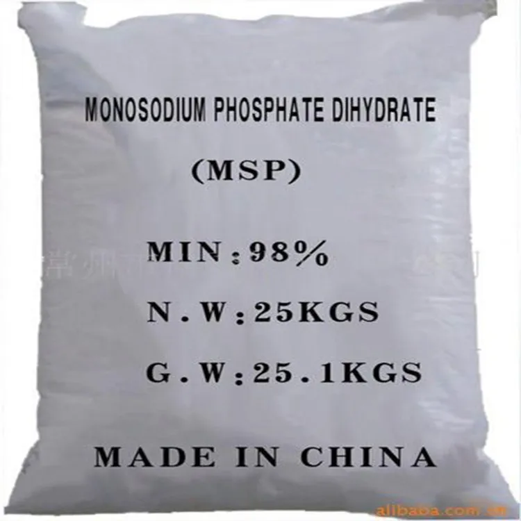 Industry Grade Msp Monosodium Phosohate Used for Electroplating Phosphating