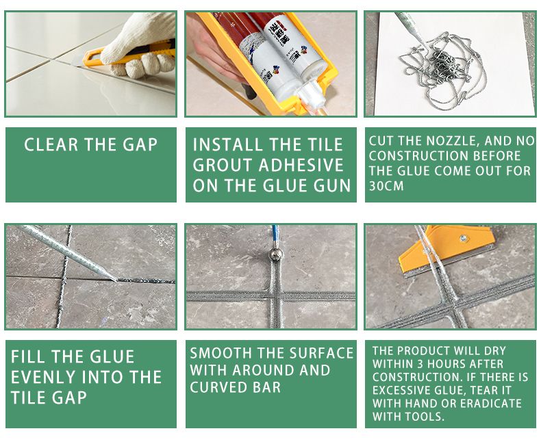 Moistureproof Colorfast Underwater Grout for Toilet Gap Filling