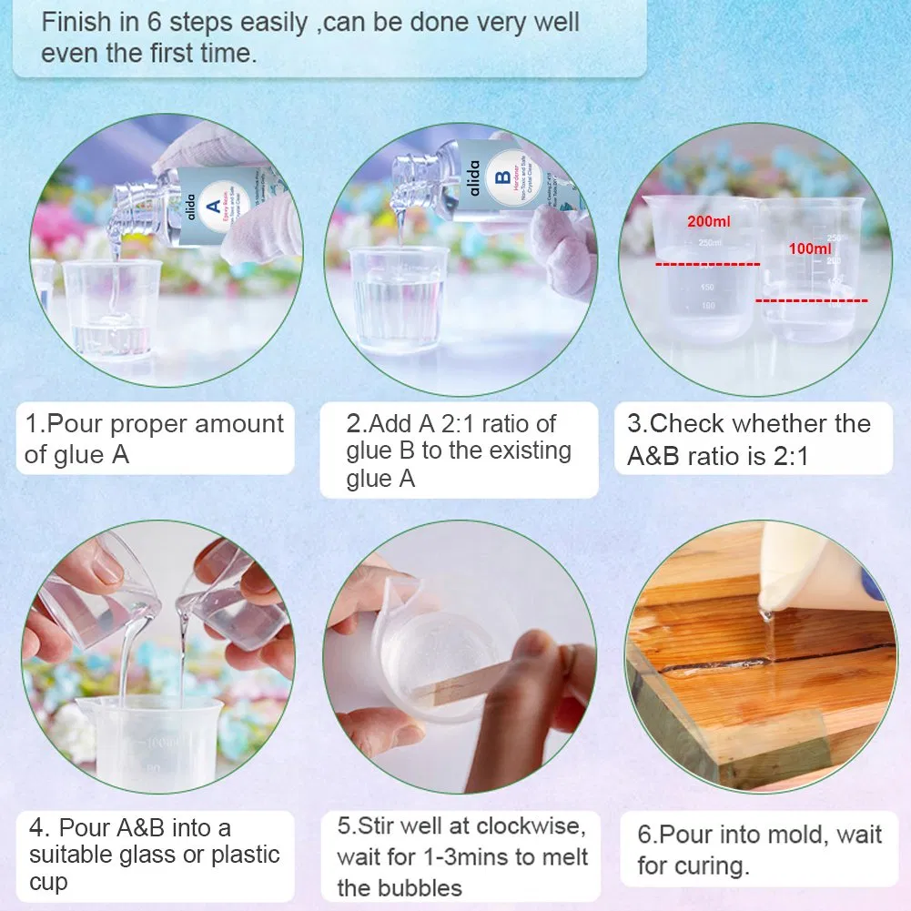 No Bubbles Deep Pour Epoxy Resin for Table