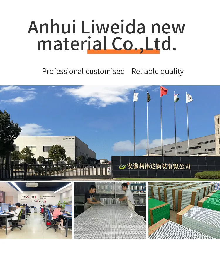 Non-Conducting FRP Walkway Mesh Gfrp Grating for Walkway