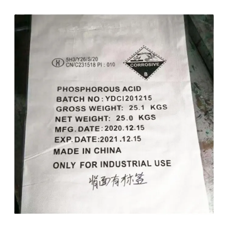 Phosphorous Acid Production Plant Supply CAS 13598-36-2 White Crystals Phosphoric Acid 75 85% H3po3 Food