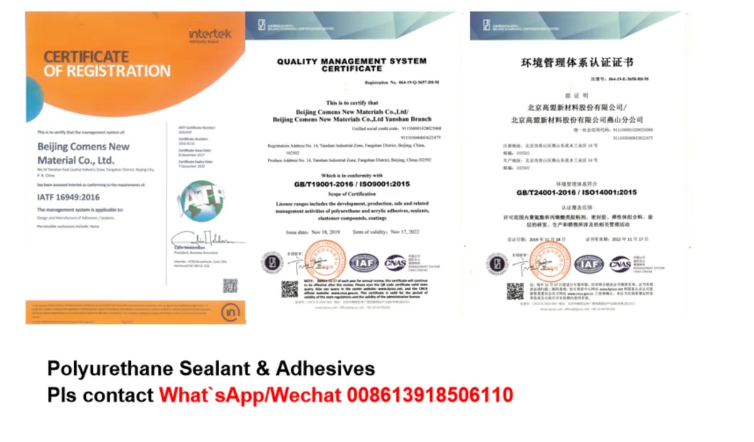 Polyurethane Ab Component Glue for Artificial Grass Installation (Flexibond 8265)