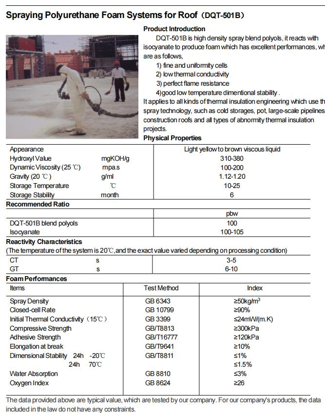 Polyurethane Spray Rigid Foam Mdi Isocyanate