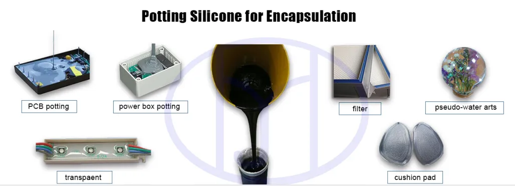 Room Temperature Elastomer Sylgard for Sealing and Protecting Components Encapsulation