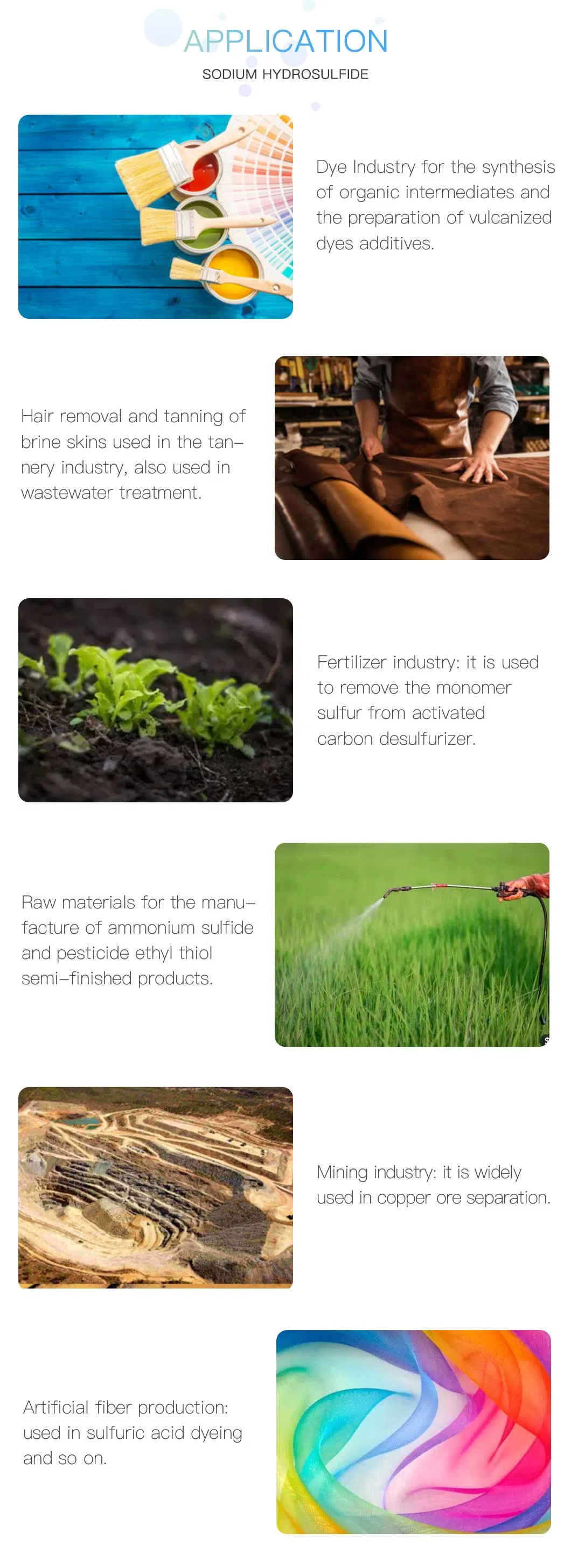 Sodium Hydrosulfide Flake Price 16721-80-5 70% Nahs Solid Sodium Hydrosulphide Sodium Hydrosulfide