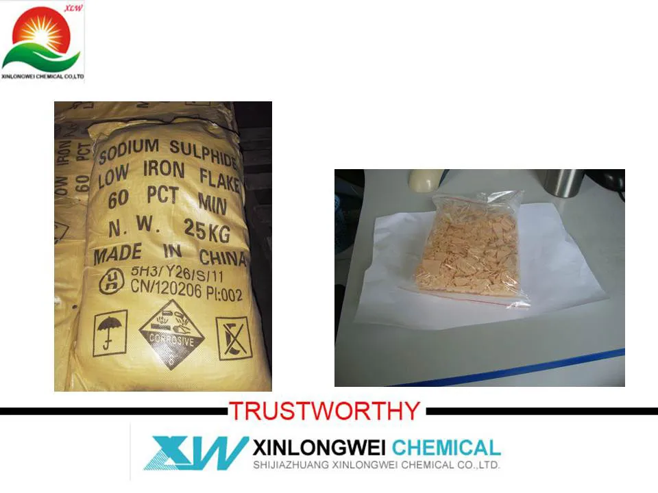 Sodium Sulfide Red /Yellow Flake 60%Min Industrial Grade Manufacturer