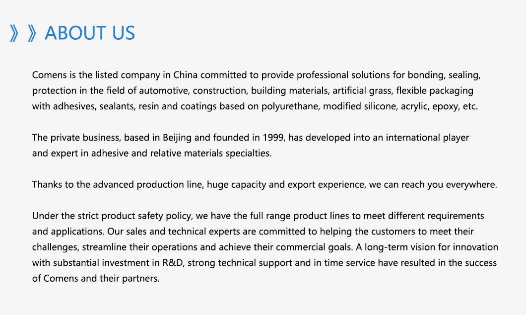 Two Component High Shear Strength PU Adhesive for The Elastic Bonding