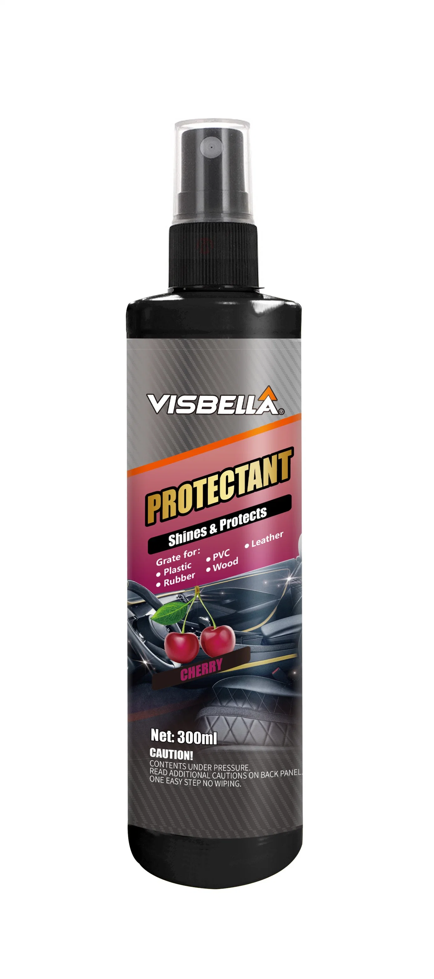 Visbella 300ml Preotectant Leather Shine Strawberry Scent for Car