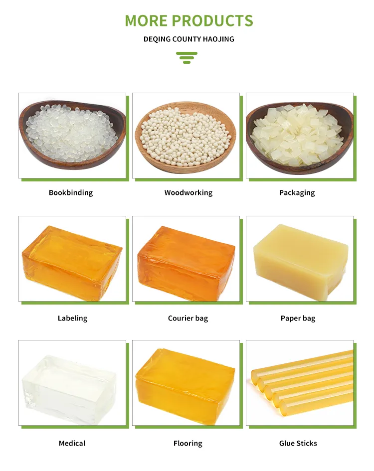 Woodworking Hot Melt Adhesive Glue for PVC Edge Banding Tape in High-Temperature